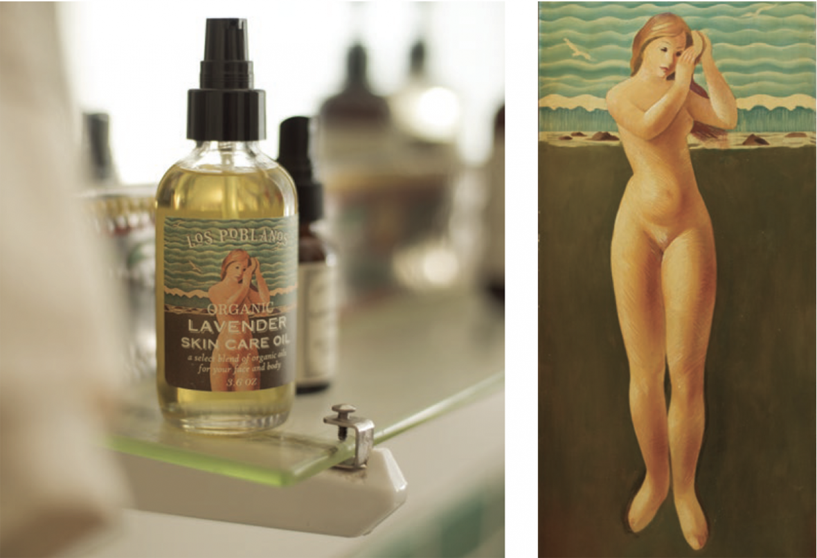 artwork for skincare oil