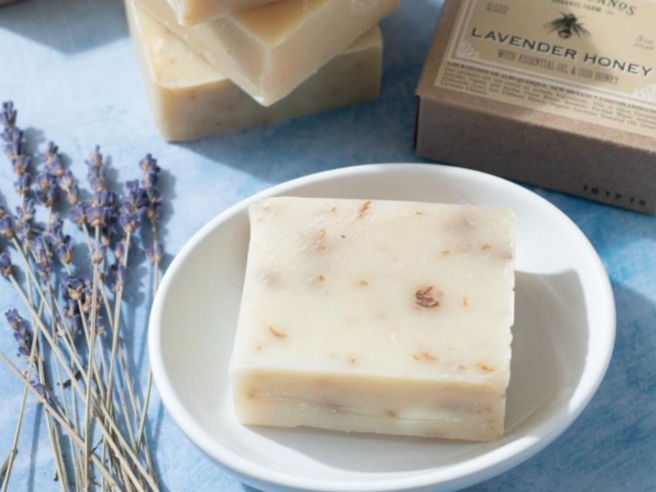 bar of soap in a dish