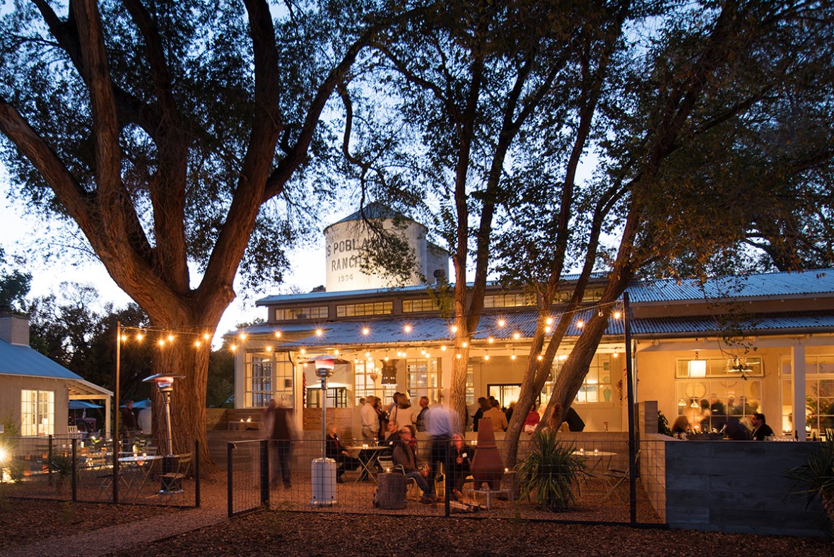 Photo of Campo at night, by Kate Russell, courtesy of of Atkin Olshin Schade Architects