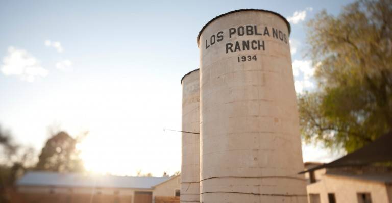 Los Poblanos Silos at sunset - Photo by Josh Hailey