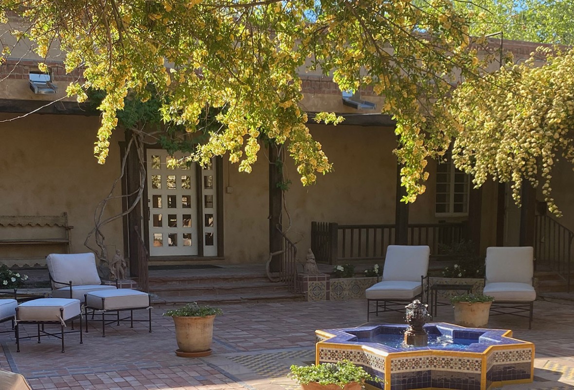 hacienda courtyard