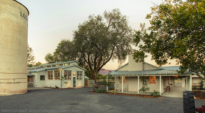 front desk and campo courtyard