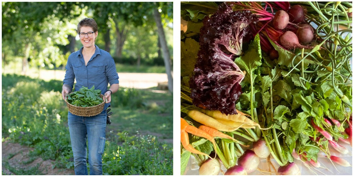 farmer with produce