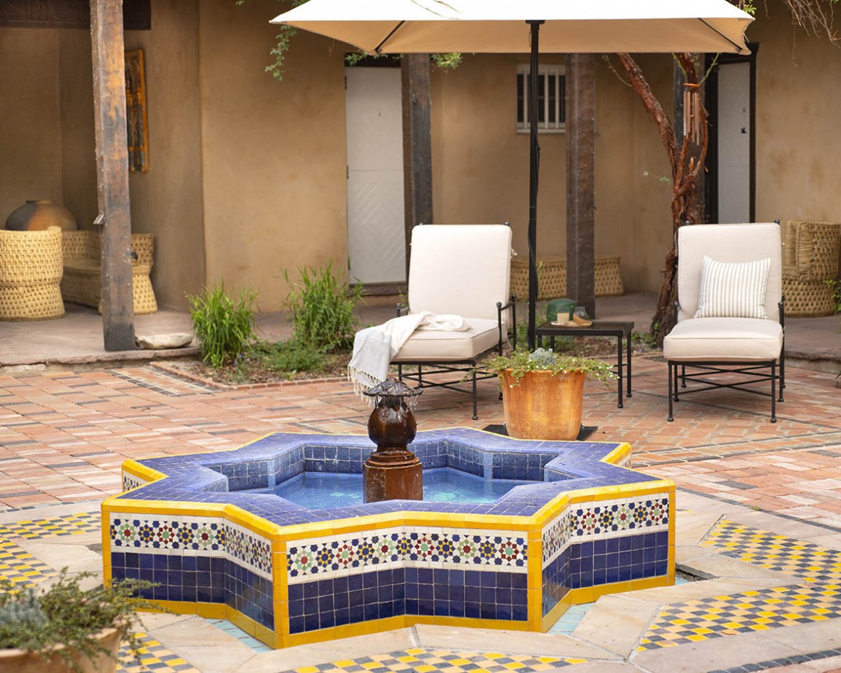 hacienda spa courtyard