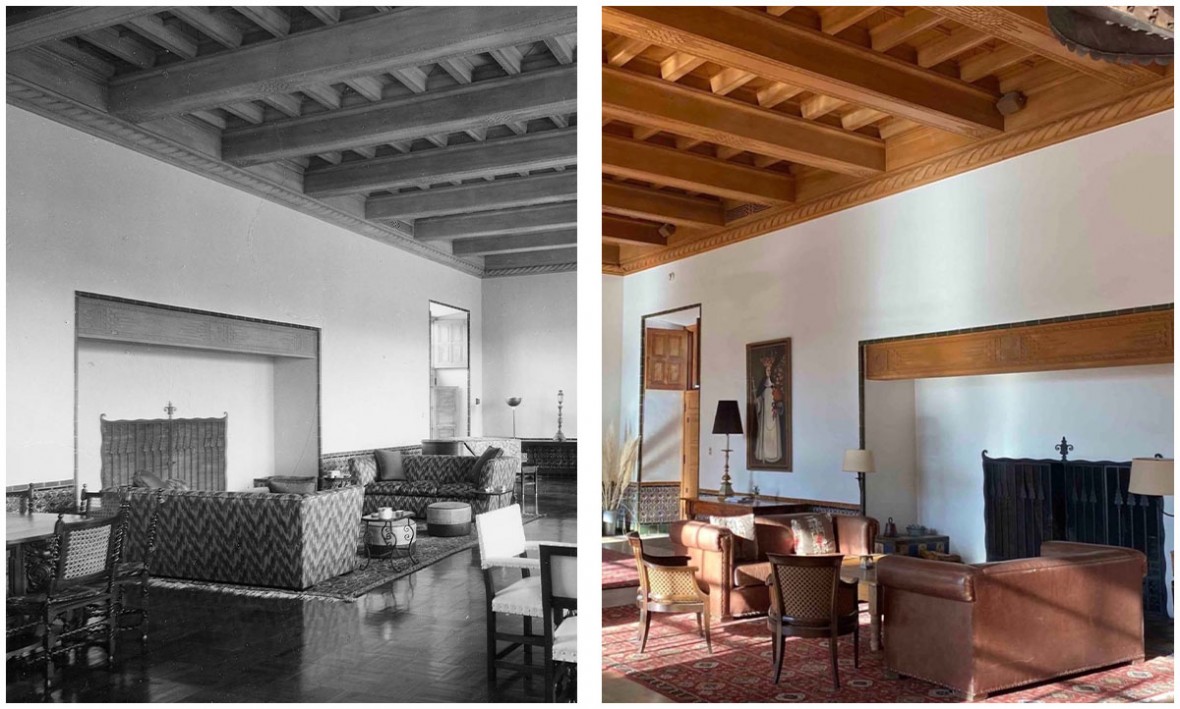 The La Quinta ballroom in the past and present day