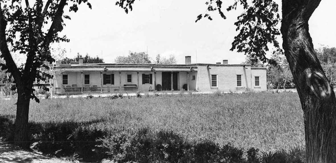 Photo by Laura Gilpin of the Hacienda in the 1930s