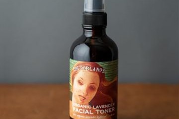 bottle of lavender facial toner