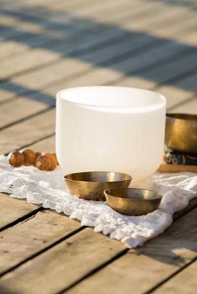 Photo of sound meditation bowls